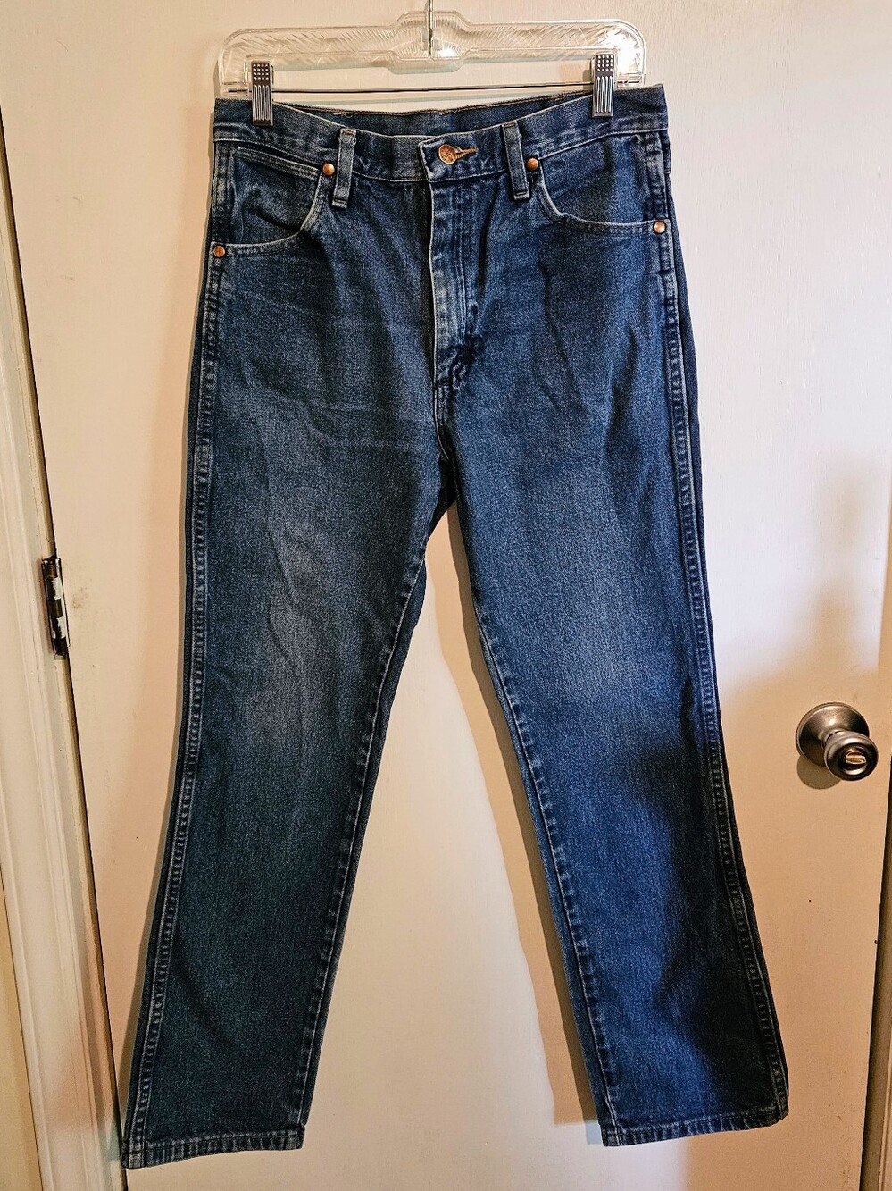 Wrangler 936PWD Men’s Straight Leg Jeans 31x32 Medium Wash 100% Cotton